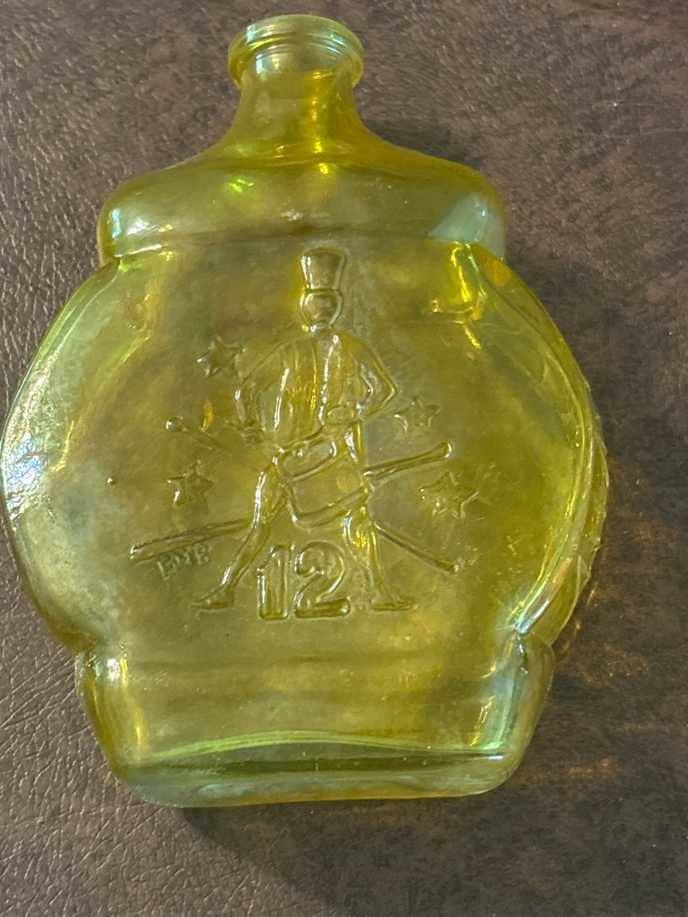 Vintage Wheaton 1981 Seasons Greetings 12 Days of Christmas Drummer Glass Bottle